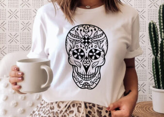 Skull Artwork SVG Tshirt Design 02
