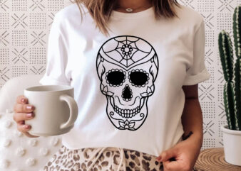 Skull Artwork SVG Tshirt Design 03