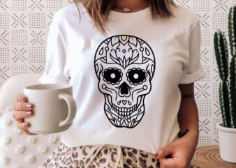 Skull Artwork SVG Tshirt Design 04