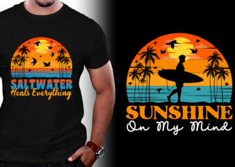 Sunset Colorful T-Shirt Design