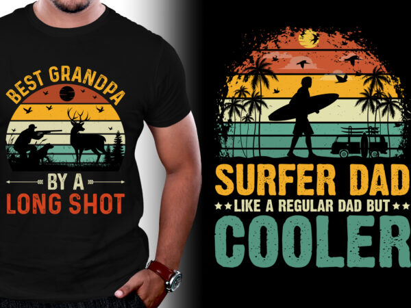 Sunset retro vintage grunge t-shirt design