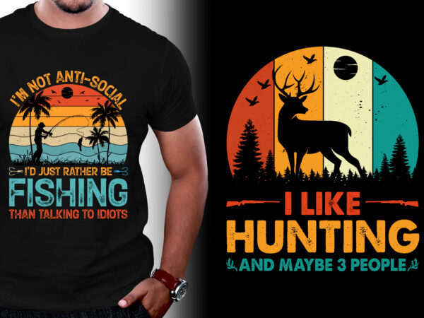 Sunset retro vintage t-shirt design