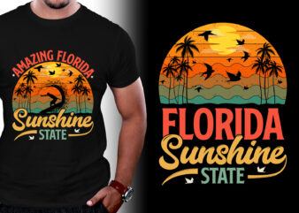 Sunset T-Shirt Design Graphic
