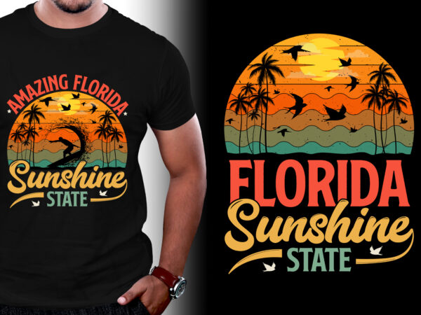 Sunset t-shirt design graphic