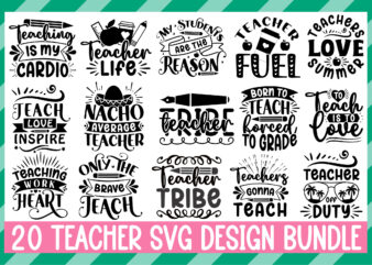 Teacher Svg Design Bundle