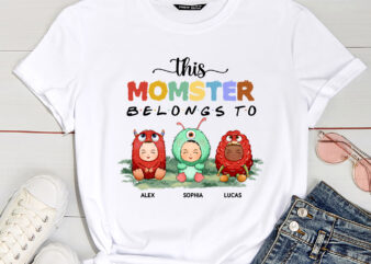 This Momster Belongs To – Personalized Shirt, Mother_s Day Shirt, Custom Mother Shirt PC