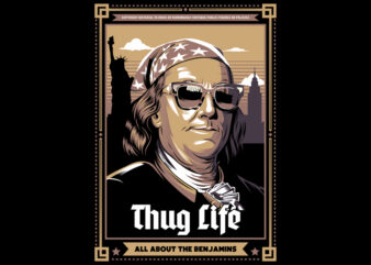 Thug Life t shirt designs for sale