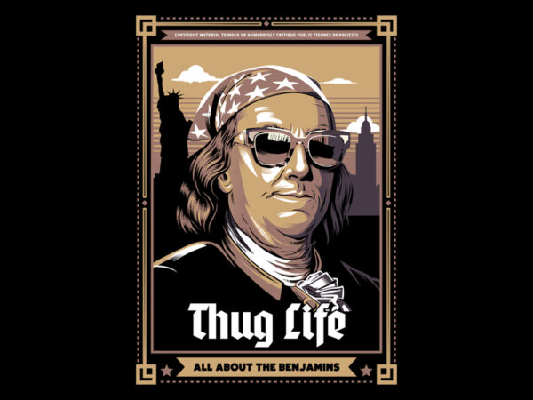 Thug life t shirt designs for sale