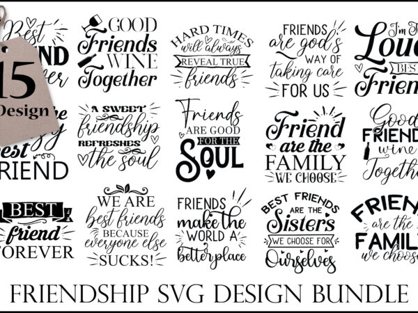 Friendship svg design bundle