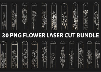 Flower Laser Cut Bundle t shirt graphic design