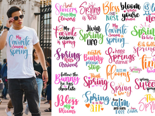 25 spring svg bundle