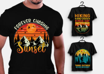 Vintage Retro Sunset Grunge T-Shirt Design