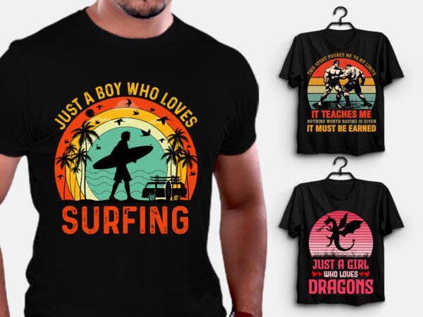 Vintage retro sunset grunge t-shirt design