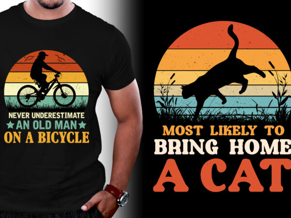 Vintage retro sunset t-shirt design