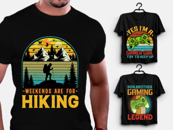 Vintage retro sunset t-shirt design