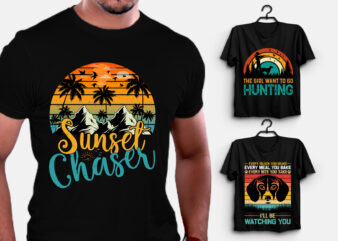 Vintage Sunset Grunge T-Shirt Design