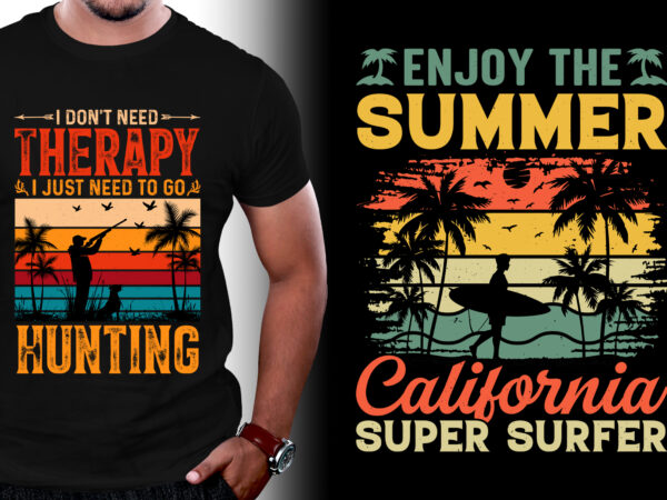 Vintage sunset t-shirt design