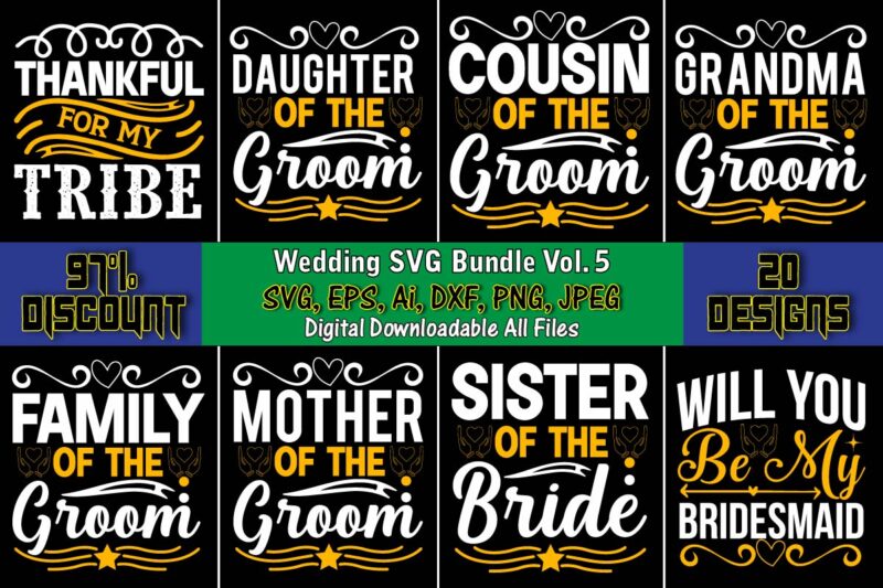 Wedding SVG Bundle Vol. 5, Wedding, Wedding svg, Wedding t-shirt, Wedding design, Wedding svg vector, Wedding png, Wedding t-shirt design,Wedding Svg Bundle, Wedding svg, Bride Svg, Wedding Saying, Wedding Sign,