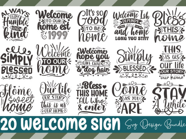 Welcome sign svg design bundle Welcome sign svg design bundle