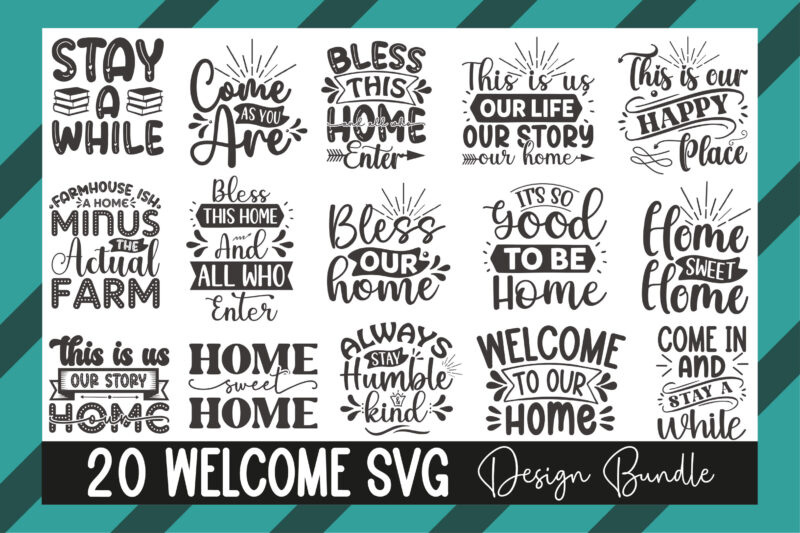 Welcome Svg Design Bundle