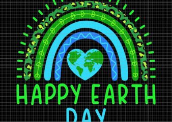 Happy Earth Day 2023 Rainbow Earth Svg, Happy Earth Day 2023 Svg, Rainbow Earth Svg, Earth Day Svg graphic t shirt