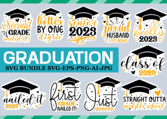 Graduation Sticker Svg Bundle,Graduation SVG Bundle, 40 Designs, Class of 2023 SVG, Digital Download, Cut Files, Sublimation, Clipart PNG (40 svg/dxf/png/jpeg files), Graduation SVG Bundle, Class of 2023 SVG, Senior