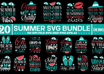 Summer Svg Bundle, Beach Svg Bnndle, Summer Design,Summer Beach Bundle SVG, Beach Svg Bundle, Summertime, Funny Beach Quotes Svg, Salty Svg Png Dxf Sassy Beach Quotes Summer Quotes Svg Bundle