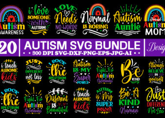 Autism Svg Bundle,Autism Awareness Day SVG png Huge Bundle, neurodiversity svg, autism rainbow svg, In April We Wear Blue Autism Awareness, Teacher svg,cricut ,neurodiversity svg, autism awareness svg Bundle, autism t shirt vector