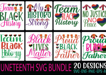 JUNETEENTH SVG BUNDLE SVG Cut File vector clipart