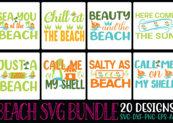 Beach SVG Bundle SVG Cut File t shirt template