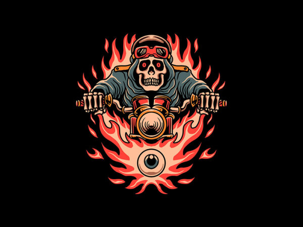 Evil biker vector clipart