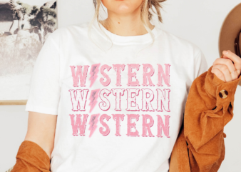 Retro Western T-shirt Sublimation Design PNG