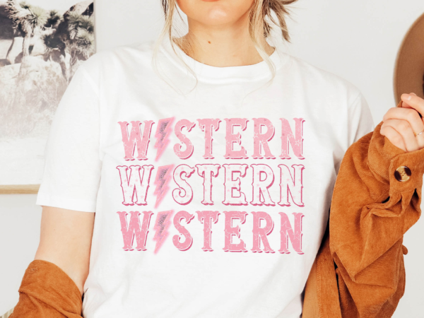 Retro western t-shirt sublimation design png
