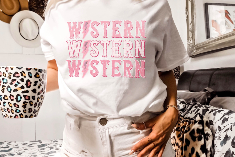 Retro Western T-shirt Sublimation Design PNG