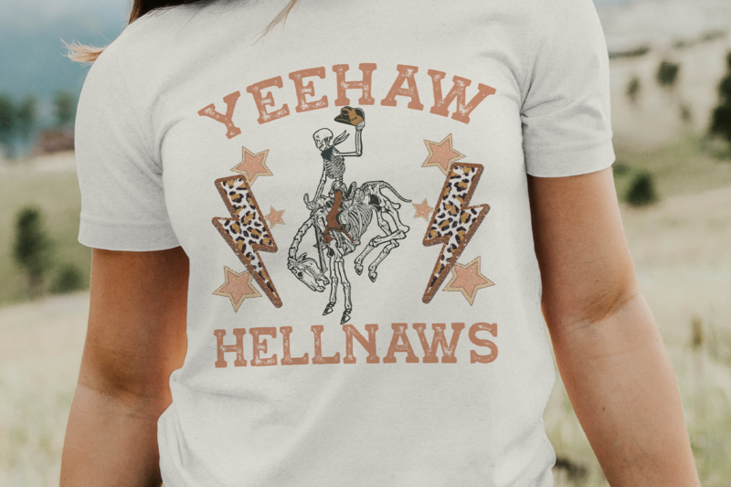 Yeehaws & hellnaws T-shirt Sublimation Design PNG