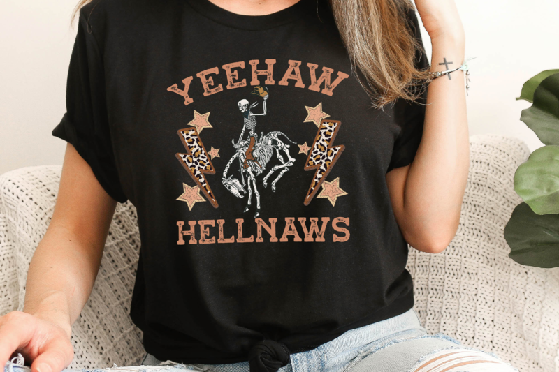 Yeehaws & hellnaws T-shirt Sublimation Design PNG