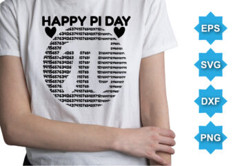 Happy Pi Day, Happy pi day shirt print template. Typography t shirt design for geographer. Math lover shirt 3.141592