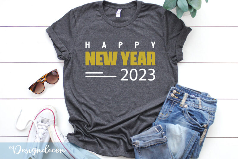 Retro groovy wavy New Year 2023 t shirt designs of 12 quotes Sublimation bundle svg