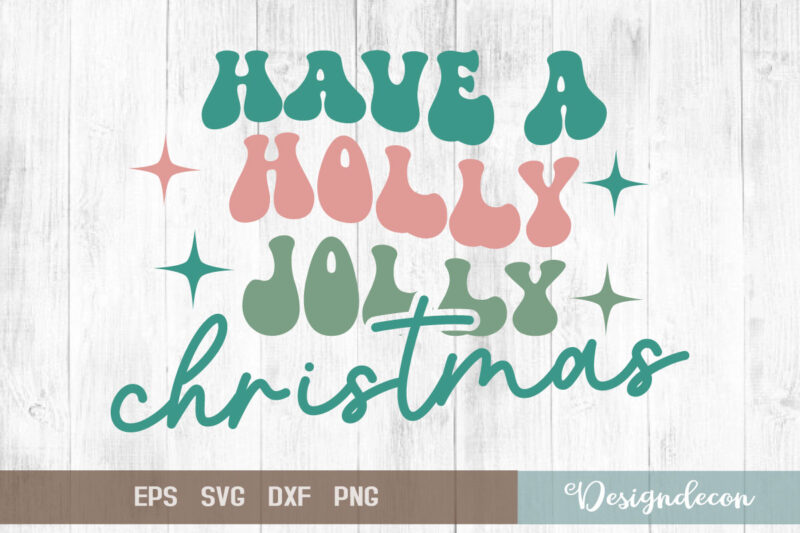 retro groovy wavy, Christmas quotes bundle, winter svg, Christmas svg, holiday svg, t-shirt design printable files