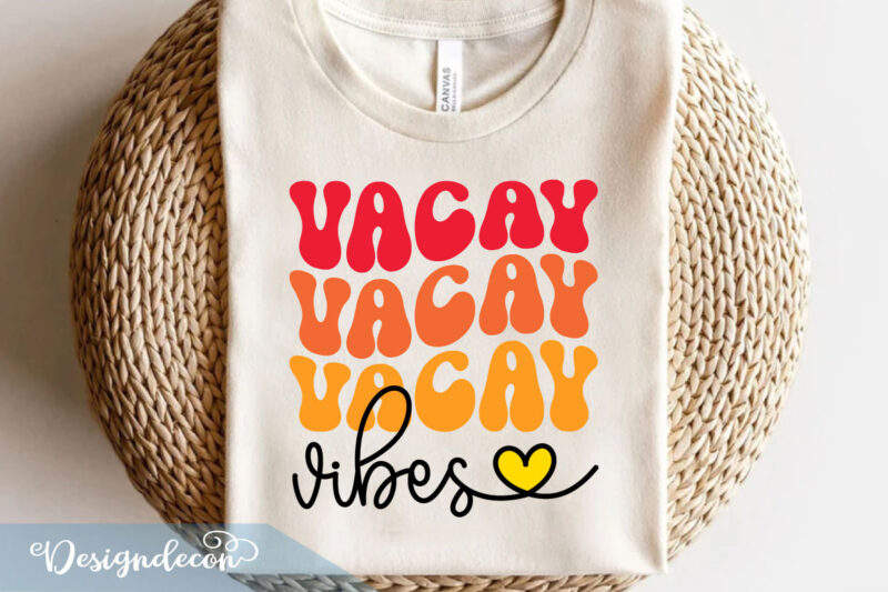 Summer Beach Sayings quotes Retro typographic heart art designs Bundle T-shirt Svg