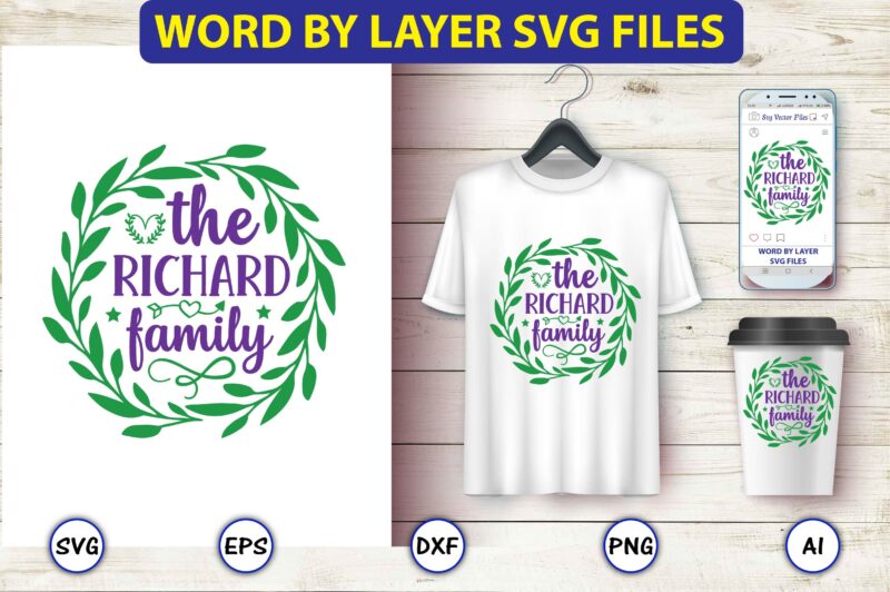 The Richard family,Monogram SVG Bundle, t-shirt,Monogram t-shirt, Monogram vector, Monogram svg vector, Monogram design, Monogram bundle, Monogram t-shirt design,Monogram Alphabets, Monogram Letters SVG, Digital Download, Cricut, Silhouette, circle svg bundle,