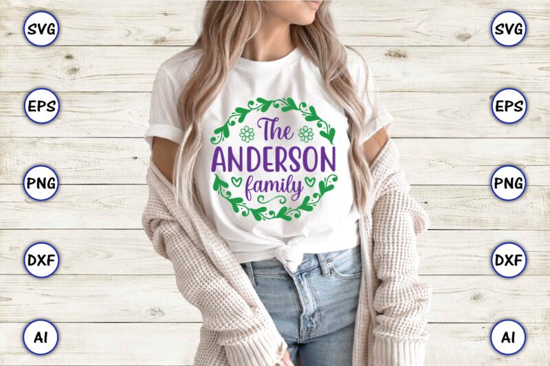 The Anderson family,Monogram SVG Bundle, t-shirt,Monogram t-shirt ...