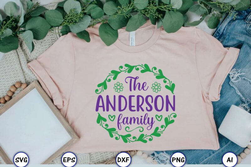 The Anderson family,Monogram SVG Bundle, t-shirt,Monogram t-shirt ...