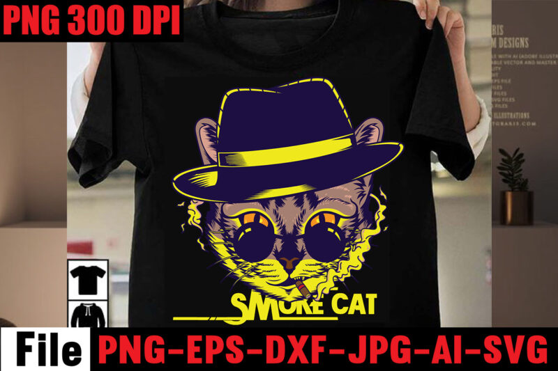 Smoke cat T-shirt Design,Cat Summer T-shirt Design,Cat Love T-shirt Design,Stray CatsT-shirt Design,Cat T-shirt Bundle , T-shirt Design ,Cat svg vector for ,t-shirt bundle,cat design cake cat designer clothes ,cat design