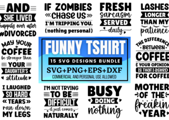 Funny Tshirt Svg Bundle