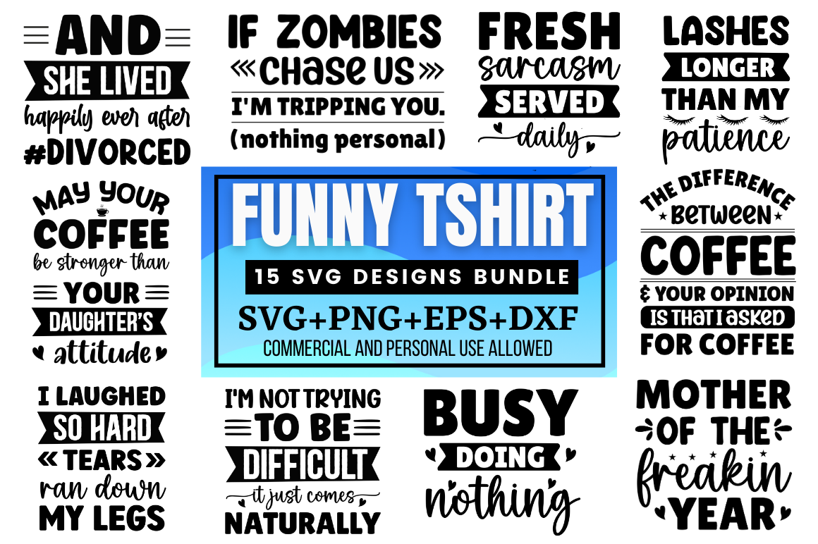 Funny Tshirt Svg Bundle Buy tshirt designs