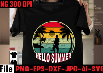 Hello Summer T-shirt Design,Aloha! Tagline Goes Here T-shirt Design,Designs bundle, summer designs for dark material, summer, tropic, funny summer design svg eps, png files for cutting machines and print t