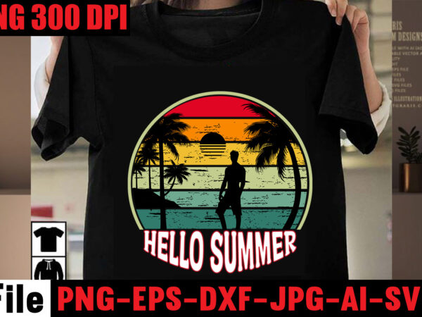 Hello summer t-shirt design,aloha! tagline goes here t-shirt design,designs bundle, summer designs for dark material, summer, tropic, funny summer design svg eps, png files for cutting machines and print t