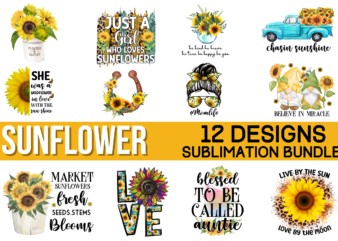 Sunflower PNG Design,sunflower sublimation bundle