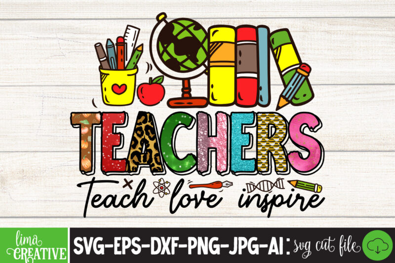 Teacher Sublimation PNG Design 10 Design Bundle,Teacher PNG, Teacher Name Frame PNG, Pencil Apple Coffee Rule Frame Name, File Design for Sublimation Or Print, digital DownloadTeachers Change The World Png